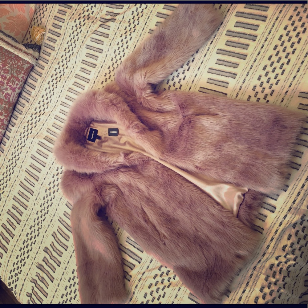 Pink Fur Coat (Petite)